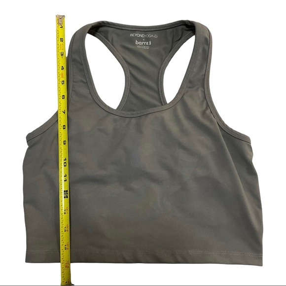 Beyond Yoga x Barre 3 Long Line Racerback Sports Bra Grey Camo Sz S and M - Picture 9 of 9
